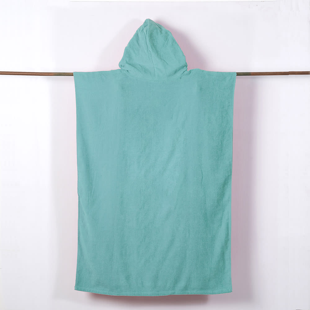 PONCHO PLAYA 70X100 TURQUESA2