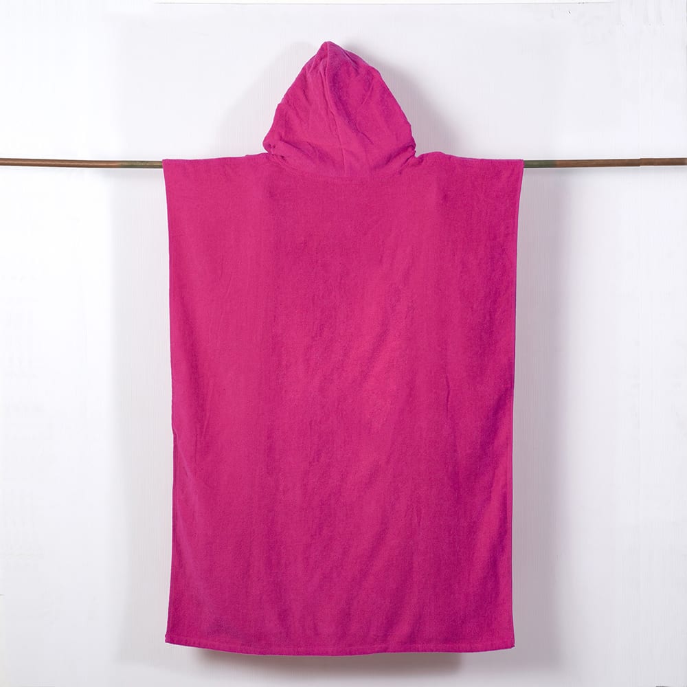 PONCHO PLAYA 70X100 FUCSIA2