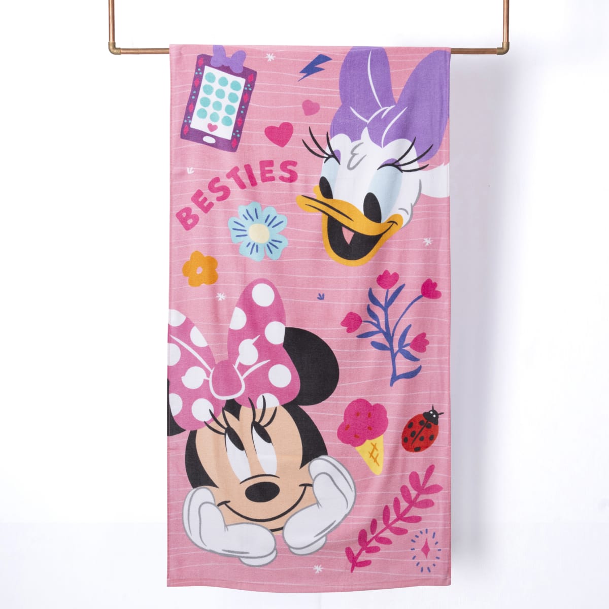 TOALLA PLAYA C/ BOLSO MINNIE AMIGAS NEW1