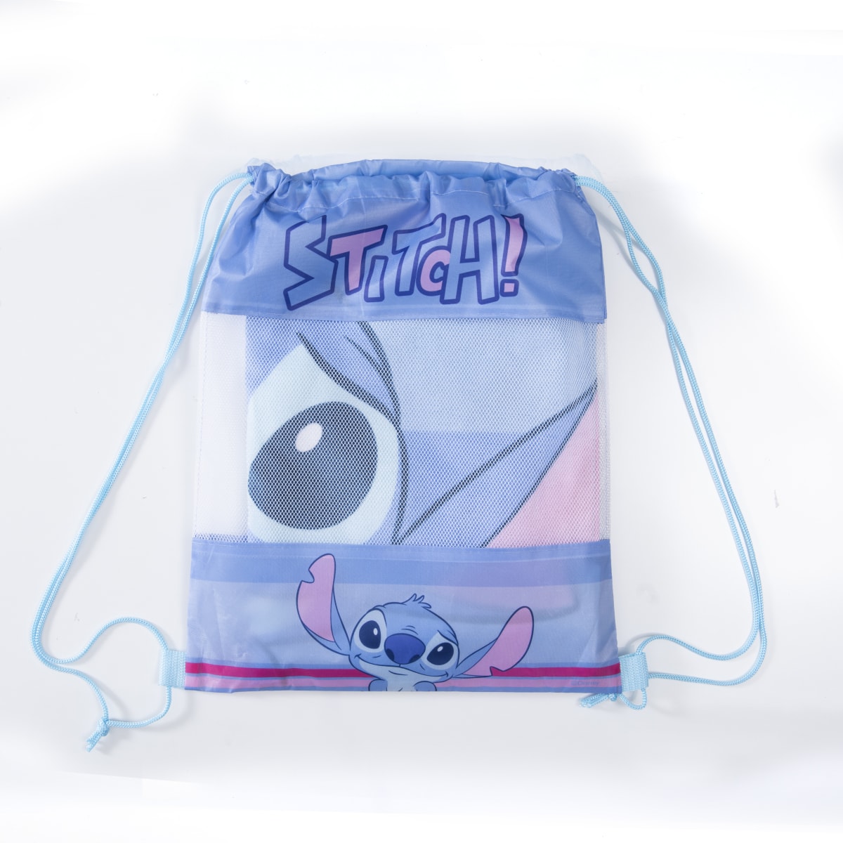 TOALLA PLAYA C/ BOLSO STITCH NEW2