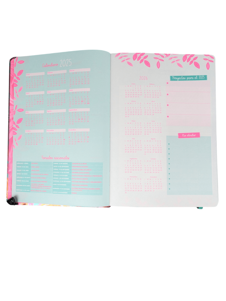 AGENDA DIARIA 2025 FLORAL8