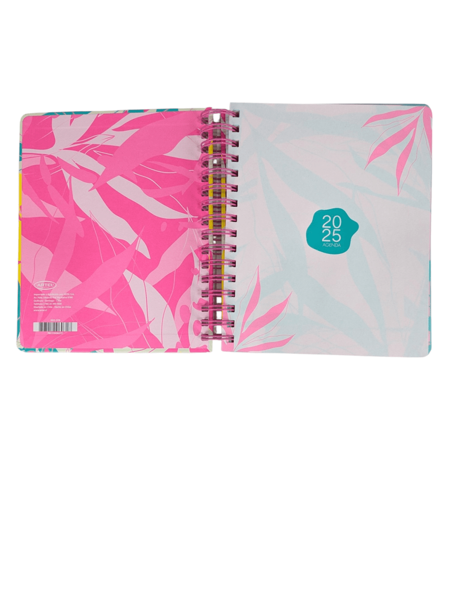 AGENDA DIARIA 2025 C/ ESPIRAL HOJAS DE COLORES7