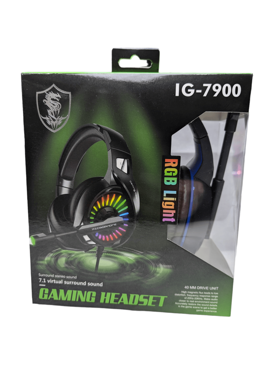 AUDIFONOS GAMER HEADSET IG-7900 AZUL CON LED RGB1