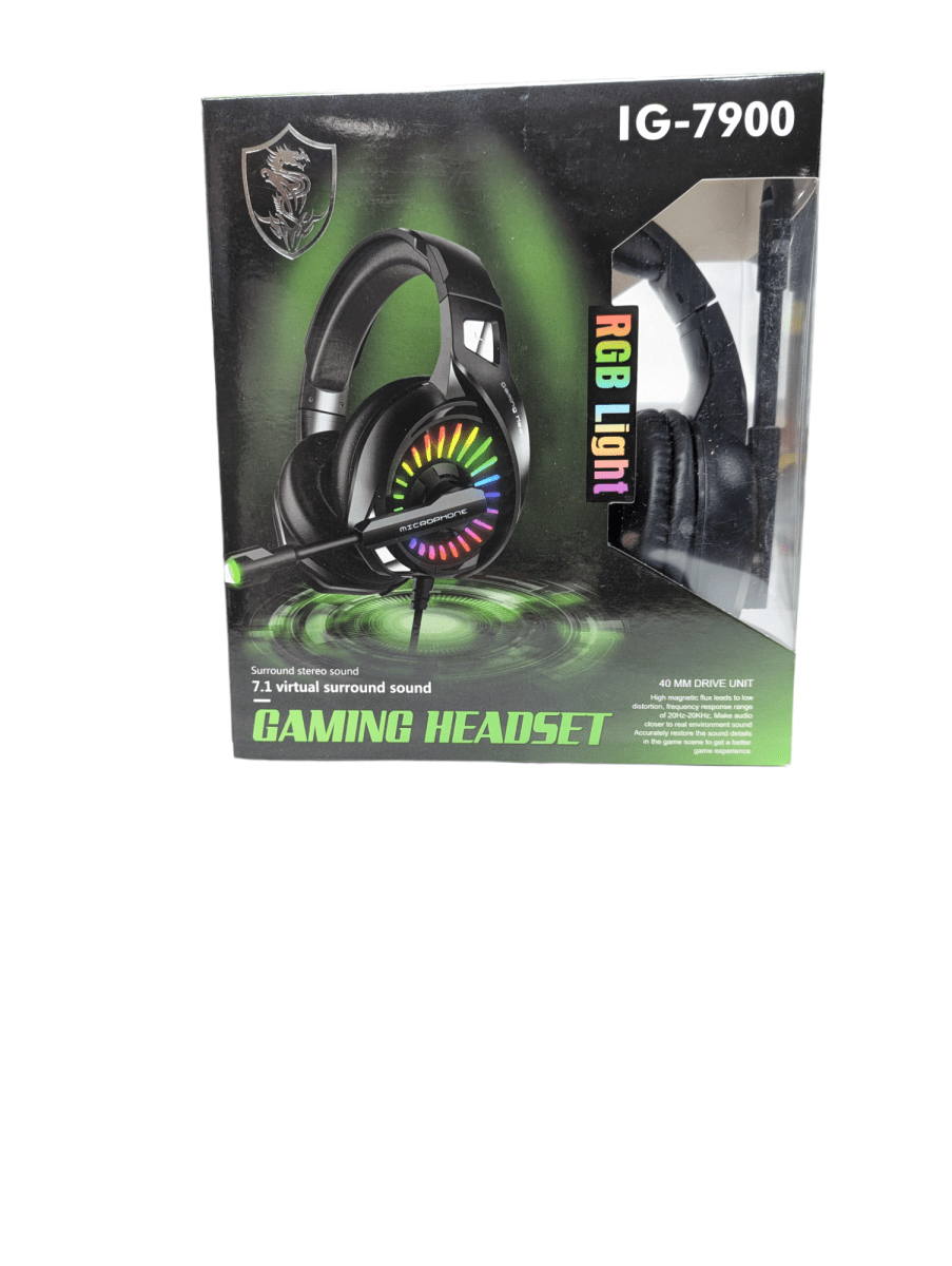 AUDIFONOS GAMER HEADSET IG-7900 NEGRO CON LED RGB1