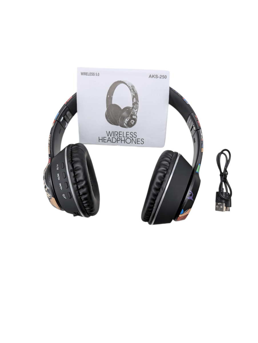 AUDIFONOS HEADSET WIRELESS HI-FI AKS-2505