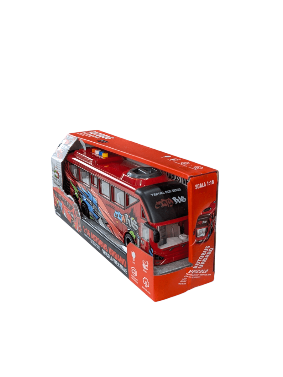 AUTOBUS URBANO ROJO CON LUZ Y SONIDO2