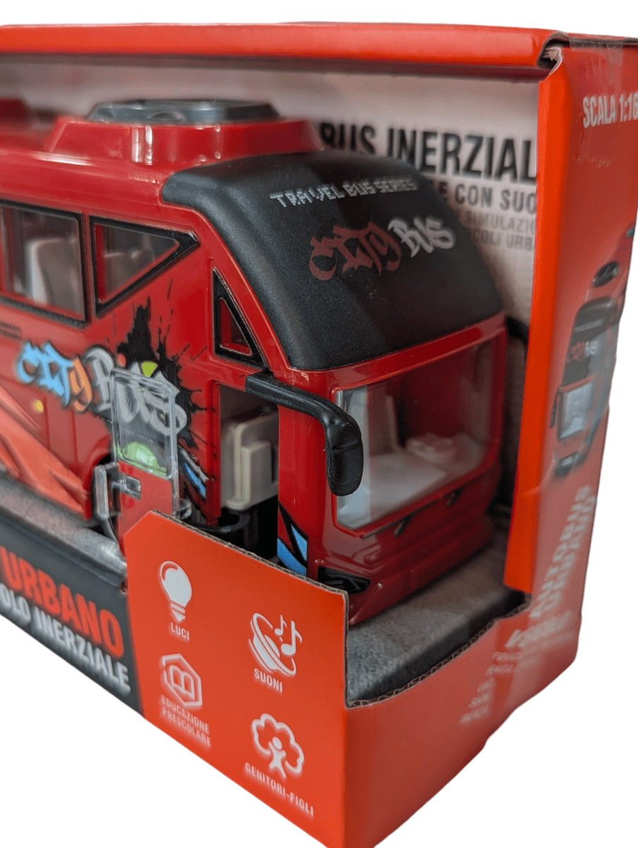 AUTOBUS URBANO ROJO CON LUZ Y SONIDO4