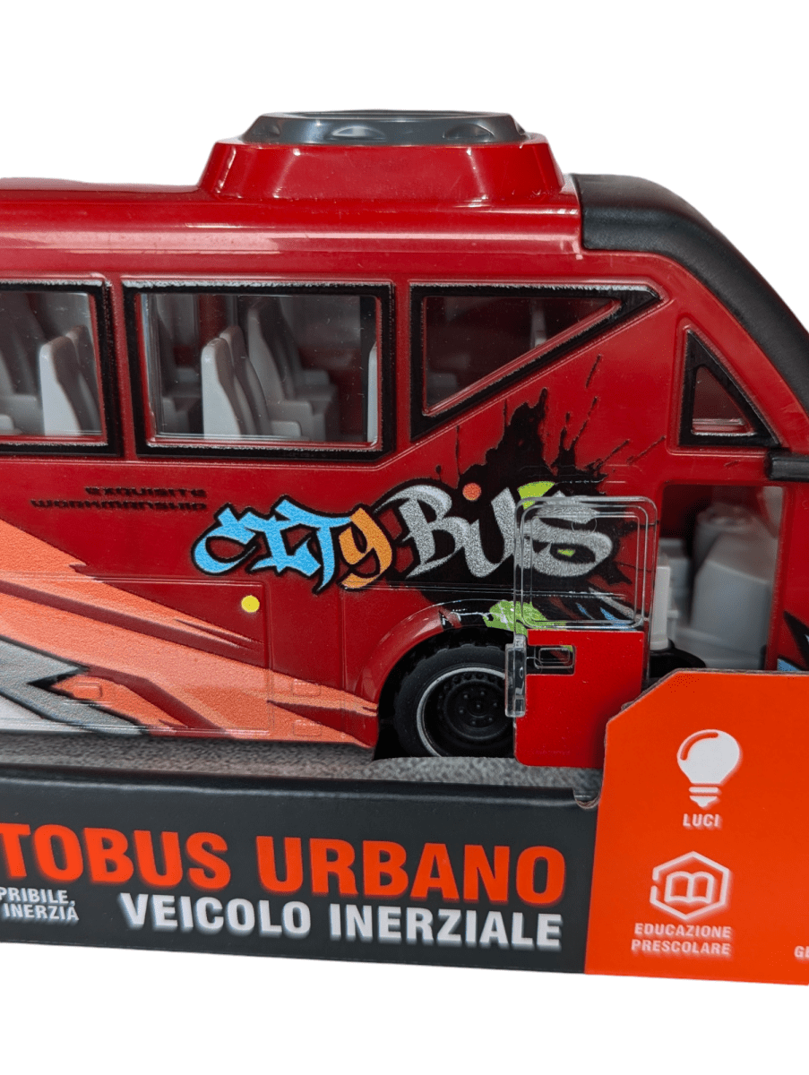AUTOBUS URBANO ROJO CON LUZ Y SONIDO3