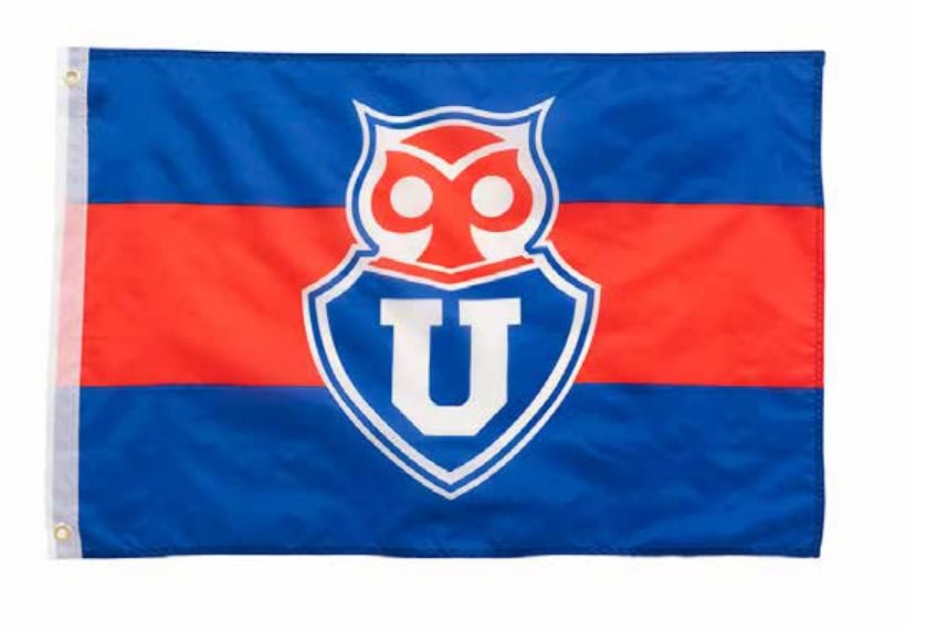 BANDERA U CHILE ESTAMPADA 80x120CM ROJO1