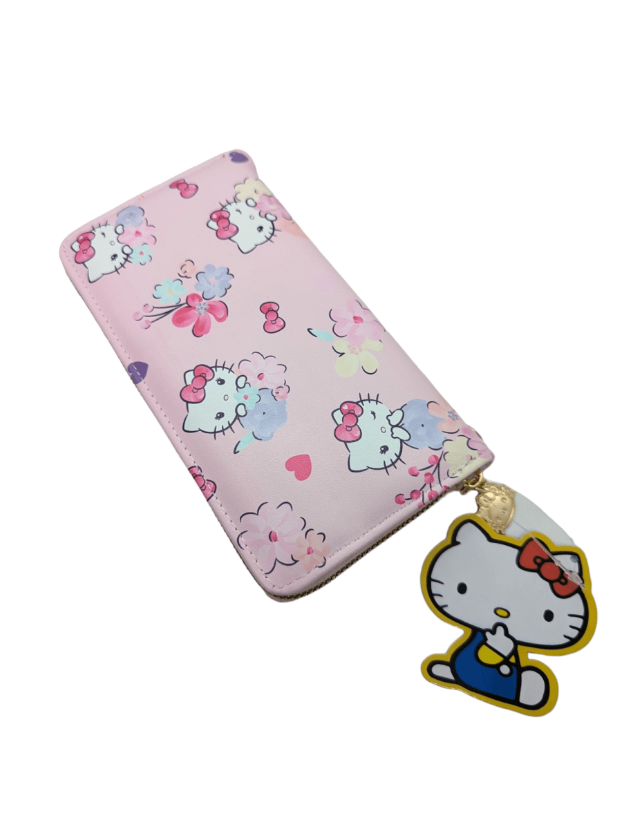 BILLETERA GRANDE HELLO KITTY FLORES2