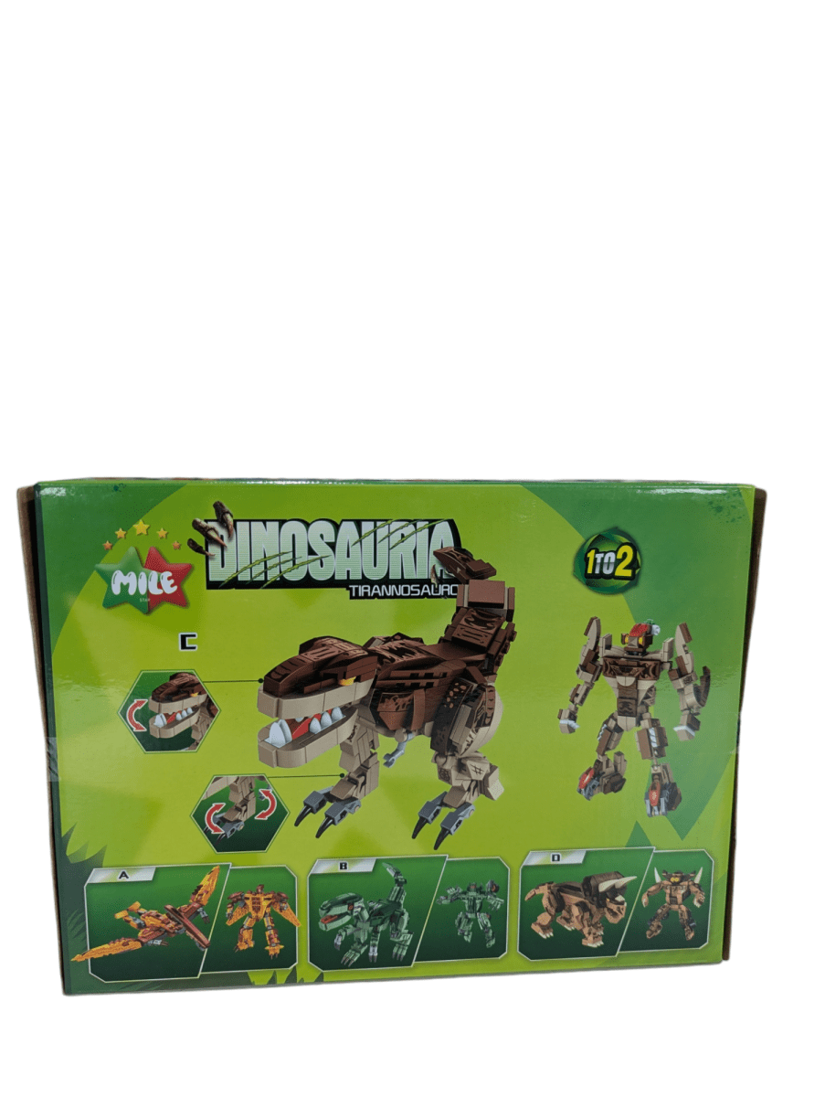 BLOQUES DE CONSTRUCCION DINOSAURIO - TIRANOSAURIO 267 PCS. 2 en 12
