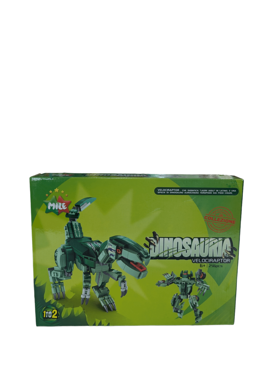BLOQUES DE CONSTRUCCION DINOSAURIO - VELOCIRAPTOR 256 PCS1