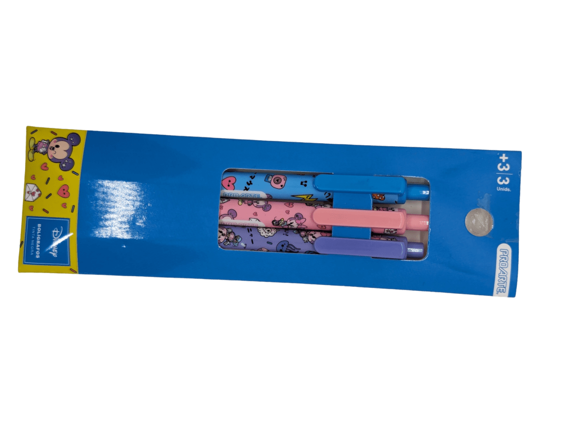 BOLIGRAFO 3 EN 1  ESTUCHE MICKEY -MINNIE1