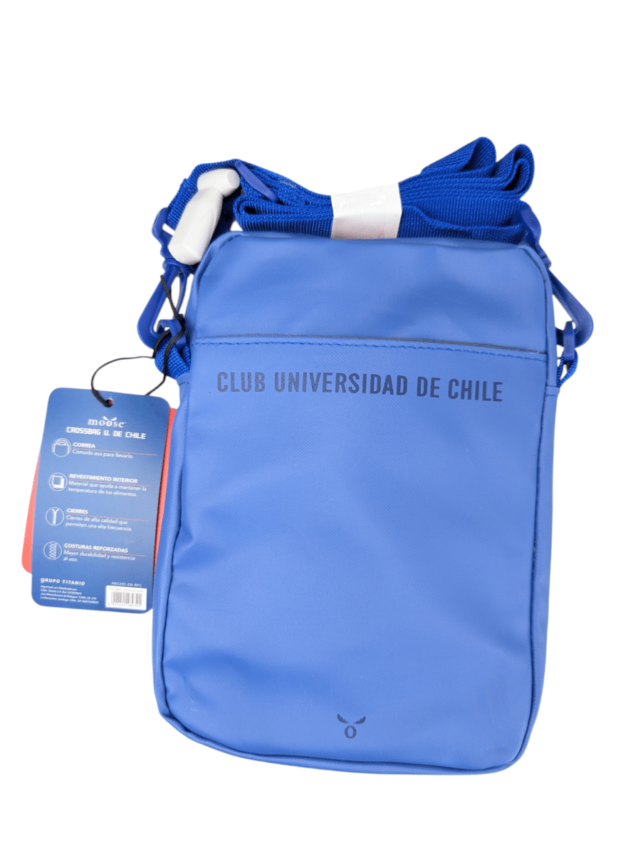 BOLSO CRUZADO MOOSE FANATIKOS U DE CHILE - ACCESORIO DEPORTIVO RESISTENTE2