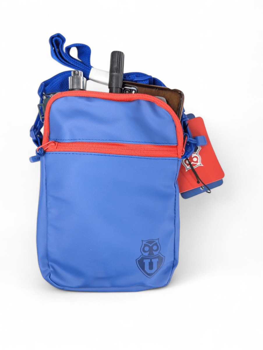 BOLSO CRUZADO MOOSE FANATIKOS U DE CHILE - ACCESORIO DEPORTIVO RESISTENTE3