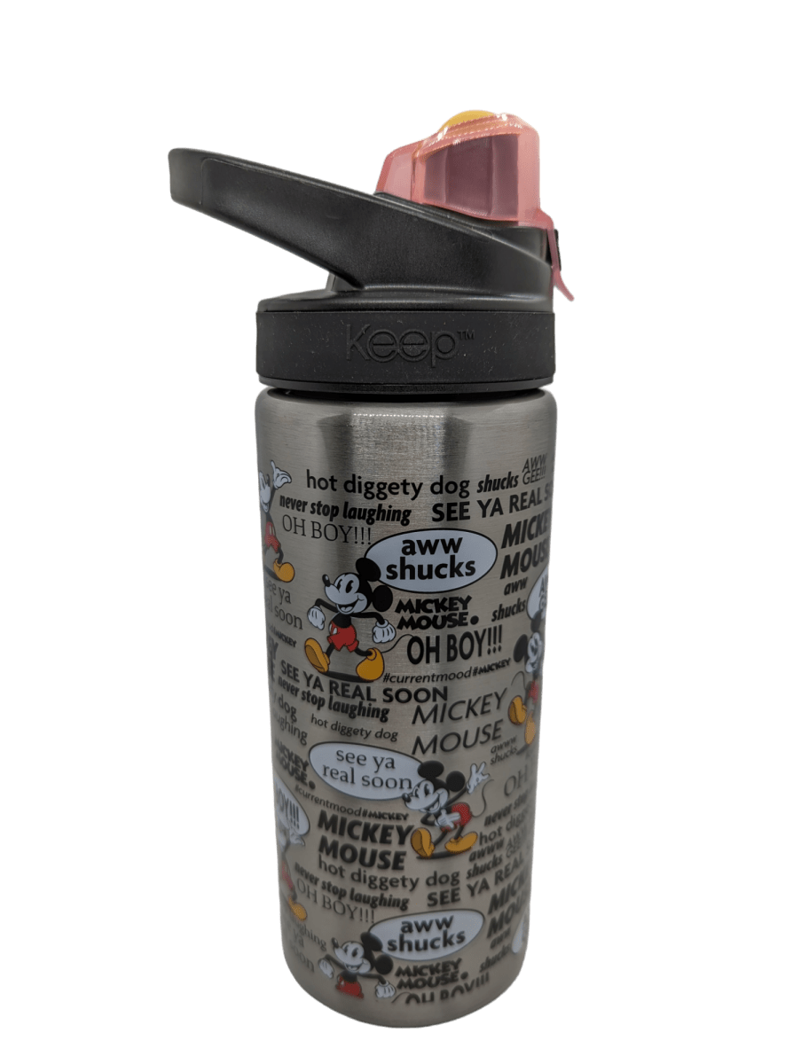 BOTELLA MANGO METÁLICA MICKEY2
