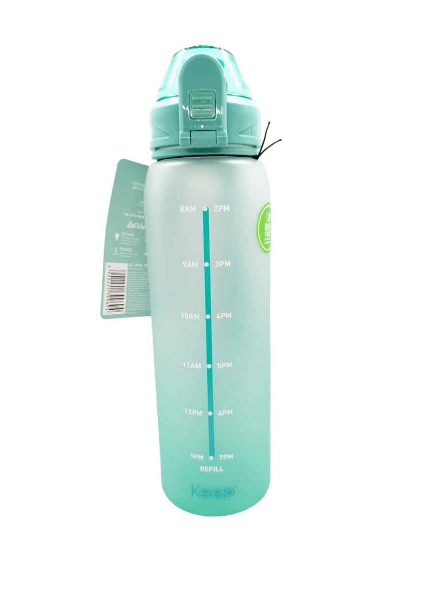 BOTELLA RUBBER 1L KEEP VERDE1