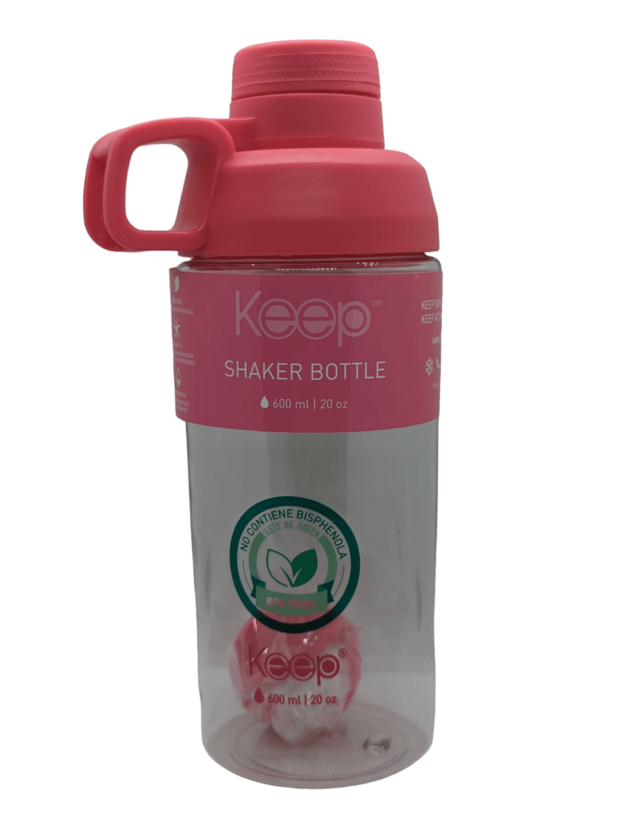 BOTELLA SHAKER 600ML FUCSIA1
