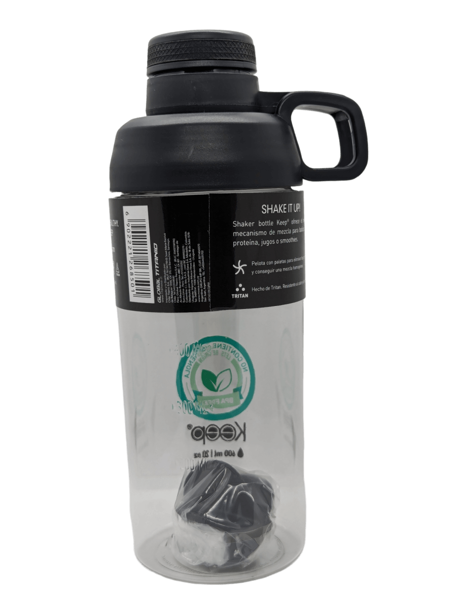 BOTELLA SHAKER 600ML NEGRO2