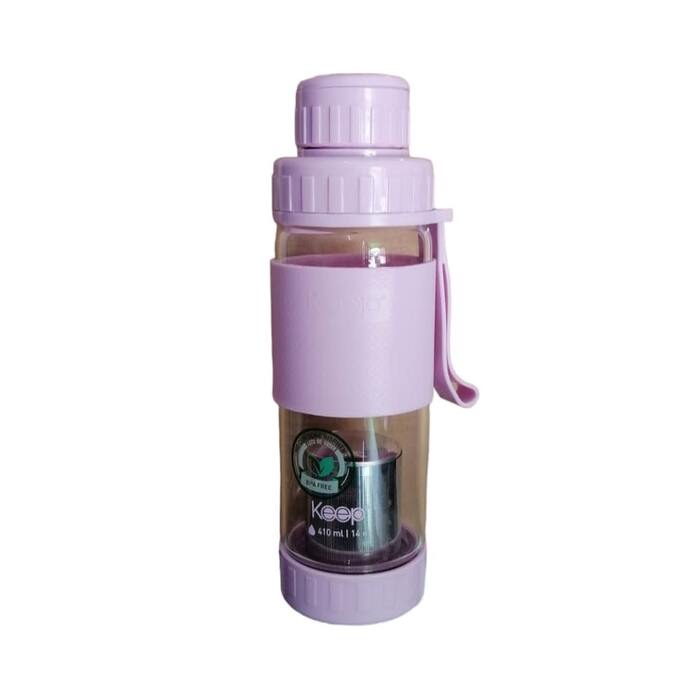 BOTELLA VIDRIO INFUSORA KEEP LILA1