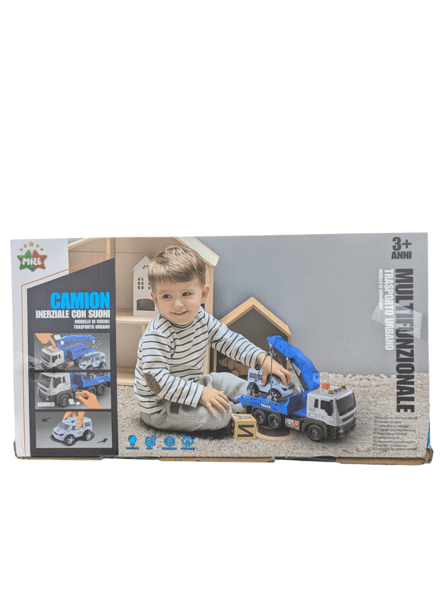 CAMIÓN DE GRUA POLICIA ESCALA 1:16 CON SONIDO Y LUZ ¡SALVA LA CIUDAD!2