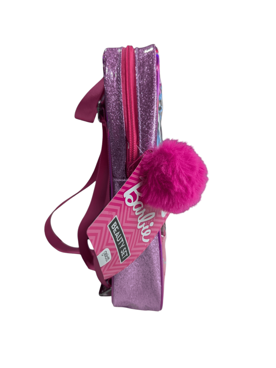 MOCHILA BARBIE + 2 balsamos labiales + 2 esmaltes de uñas + sombra de ojos + stickers4