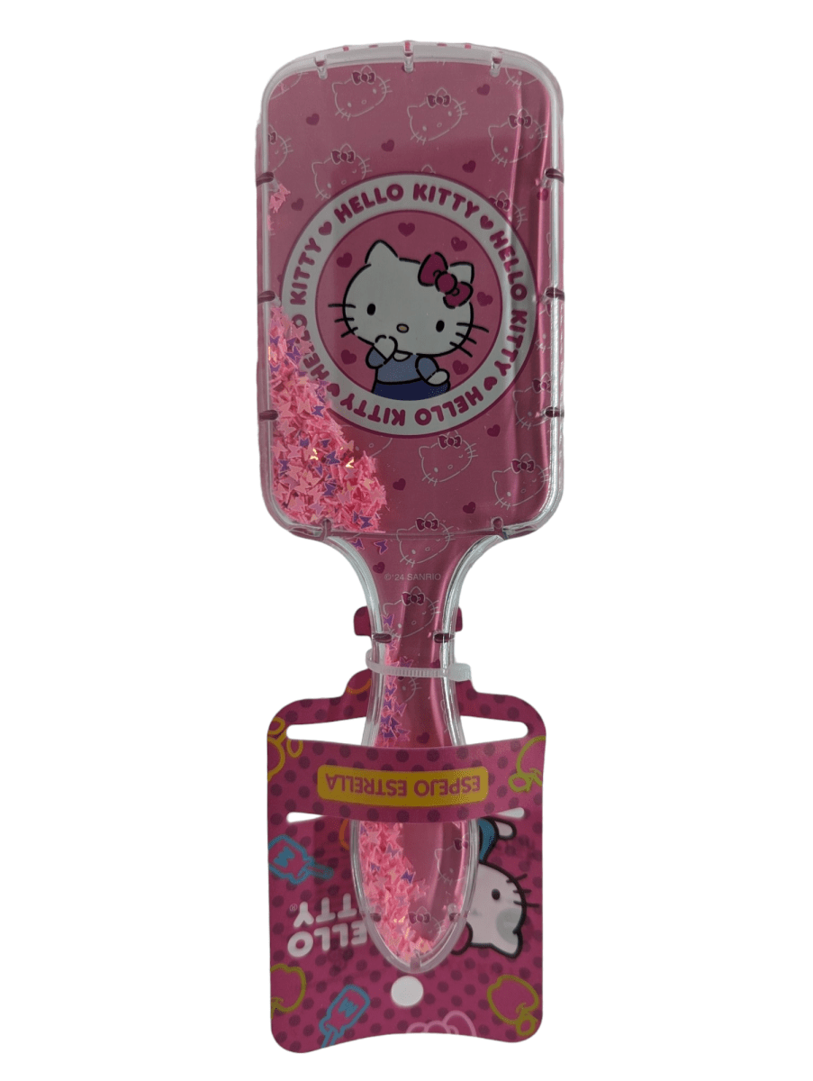 CEPILLO PARA EL CABELLO HELLO KITTY PATRÓN DE CORAZONES1