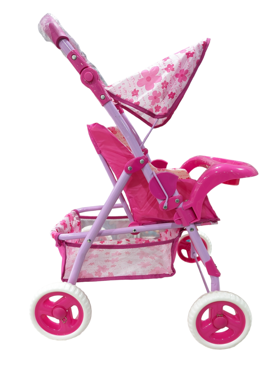 COCHE METALICO INFANTIL ROSADO1