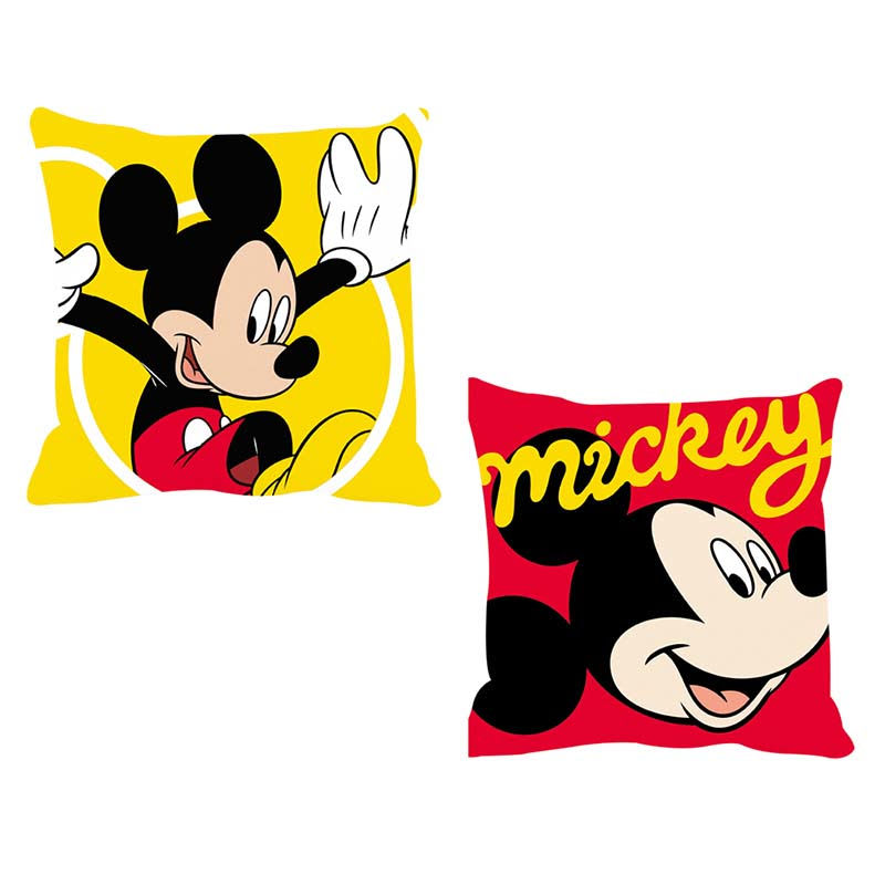 COJÍN VELOUR MICKEY ALEGRE 40X40 cm - PERFECTO PARA LA PIEZA DE LOS PEQUEÑOS3