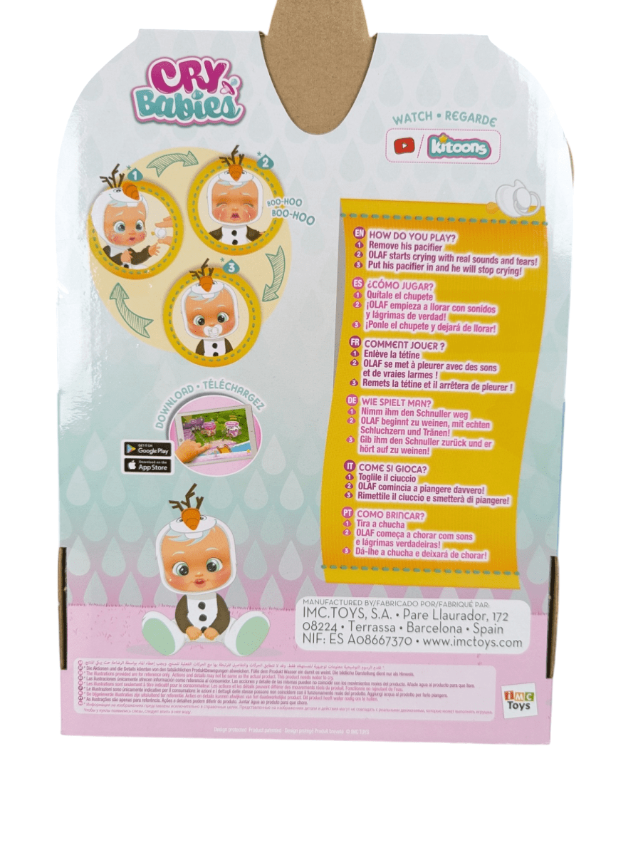 CRY BABIES DRESSY BEBÉ LLORONES OLAF5