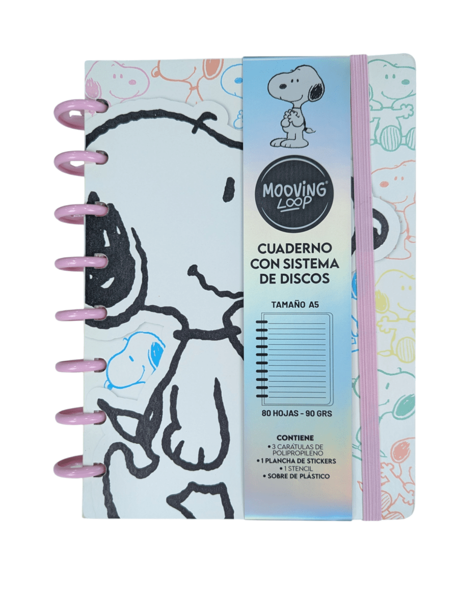 CUADERNO A DISCOS A5 SNOOPY8