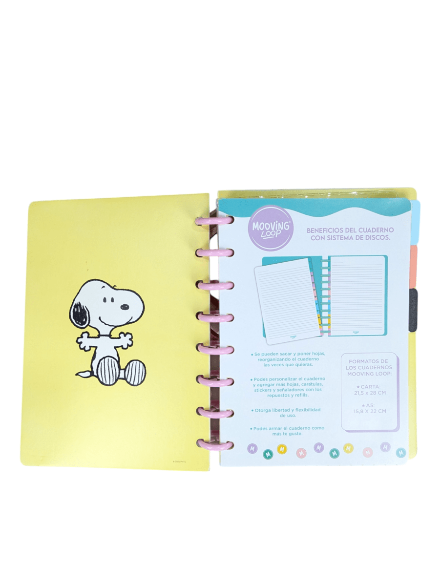 CUADERNO A DISCOS A5 SNOOPY6