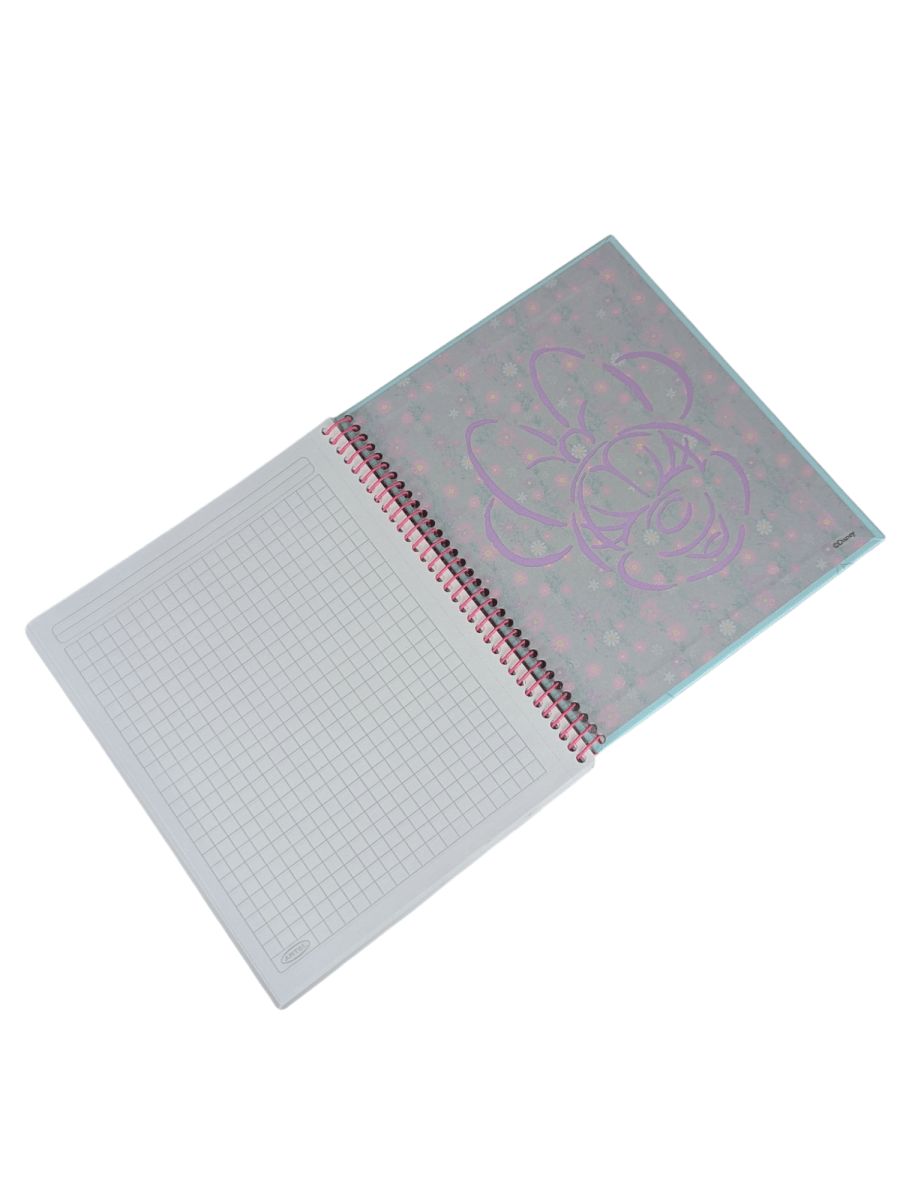 CUADERNO MINNIE ARTEL PETAL PERFECT: ESCOLAR, ESPIRAL SIMPLE, 120 HOJAS, DISEÑO FLORAL4