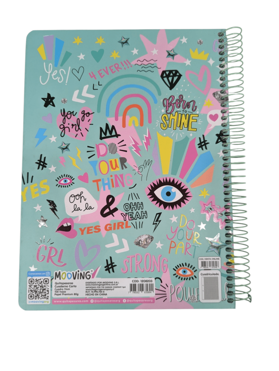 CUADERNO CARTA QUITAPESARES 3 MATERIAS VERDE4