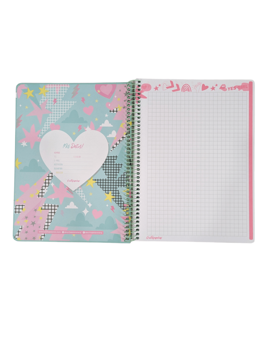 CUADERNO CARTA QUITAPESARES 3 MATERIAS VERDE3