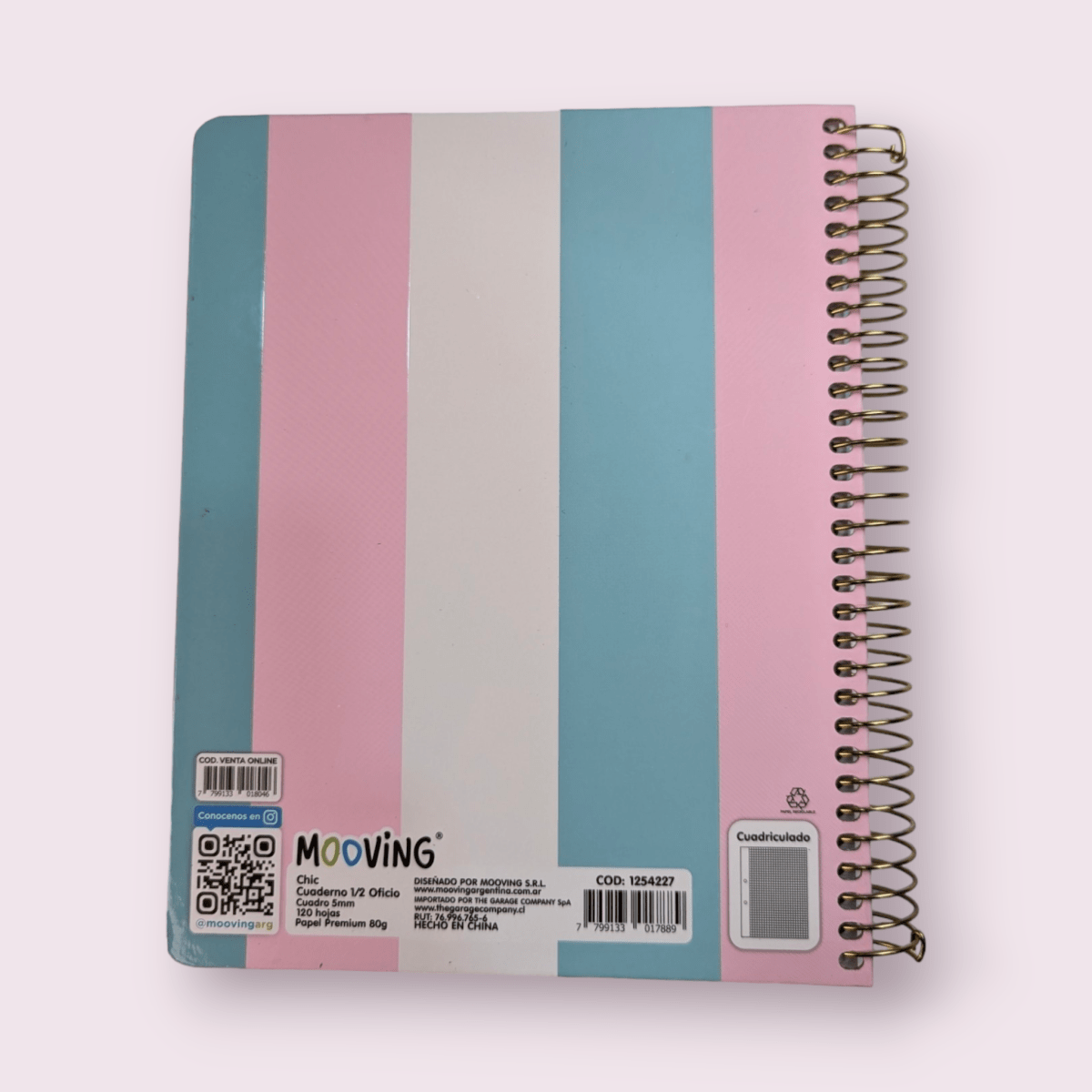 CUADERNO MEDIA OFICIO CHIC 3 MATERIAS LINEAS2