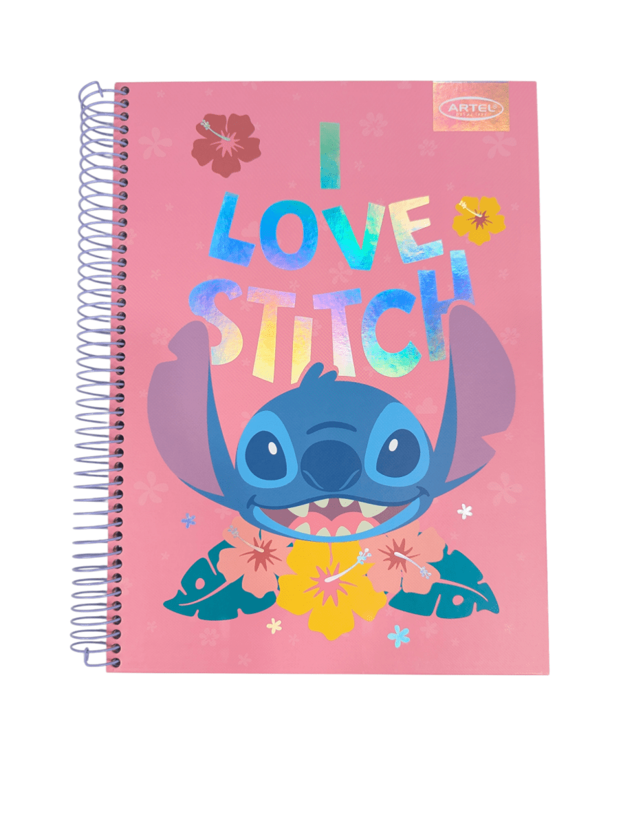CUADERNO ESPECIAL ARTEL 150 HOJAS I LOVE STITCH TAMAÑO CARTA1