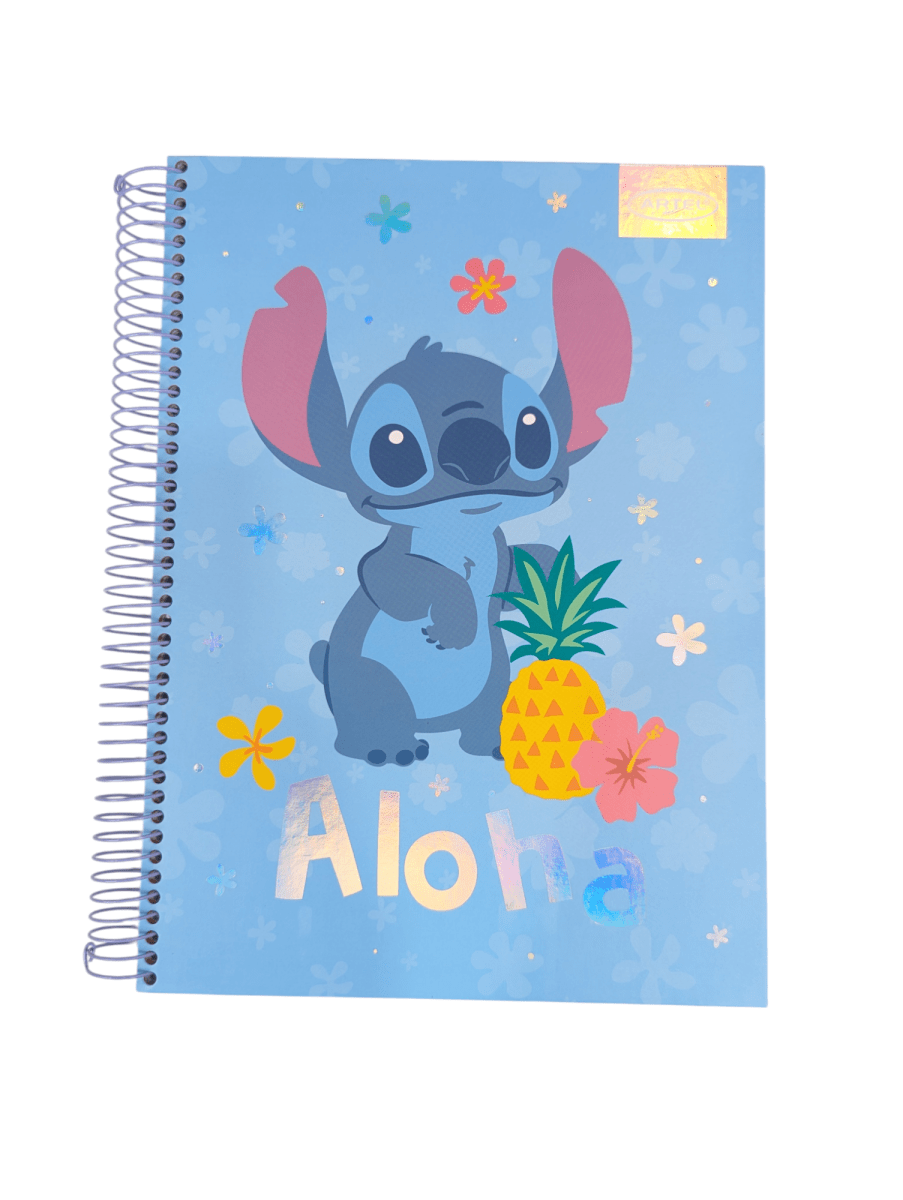CUADERNO ESPECIAL ARTEL 150 HOJAS STITCH ALOHA TAMAÑO CARTA1