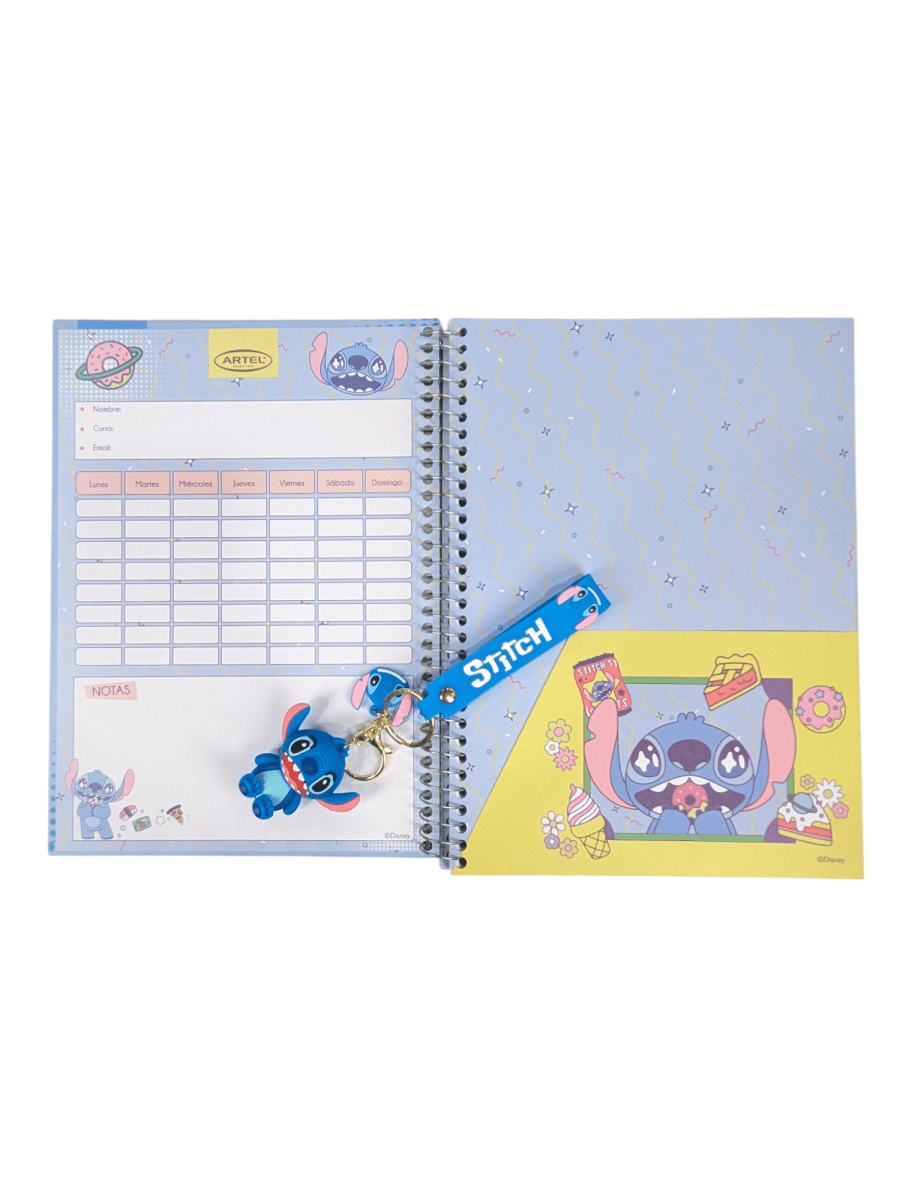CUADERNO ESPECIAL ARTEL 150 HOJAS STITCH SNACK ATTACK TAMAÑO CARTA2