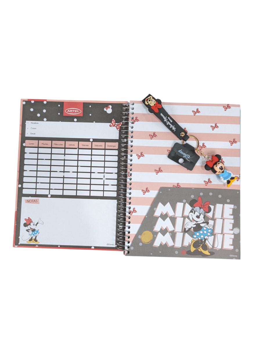CUADERNO ESPECIAL ARTEL MINNIE MOUSE SENTADA 150 HOJAS TAMAÑO CARTA2