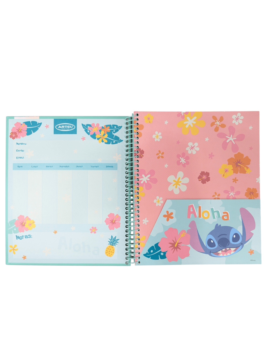 CUADERNO STITCH CUTE AND FLUFFY: IDEAL PARA EL COLEGIO, 120 HOJAS, TAPA DURA2
