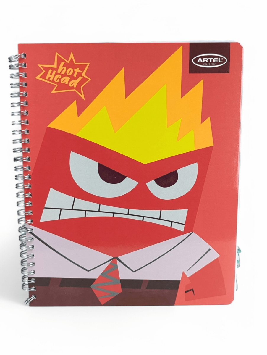 CUADERNO UNIVERSITARIO DOBLE ESPIRAL ARTEL INTENSAMENTE FURIA: : 100 HOJAS, CUADRICULADO 7 mm1