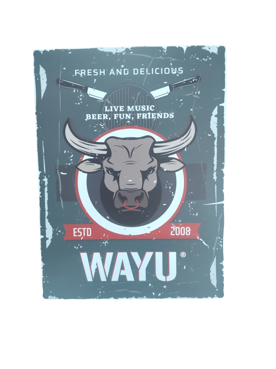 CUADRO DECO TORO 40X30 CM WAYU1