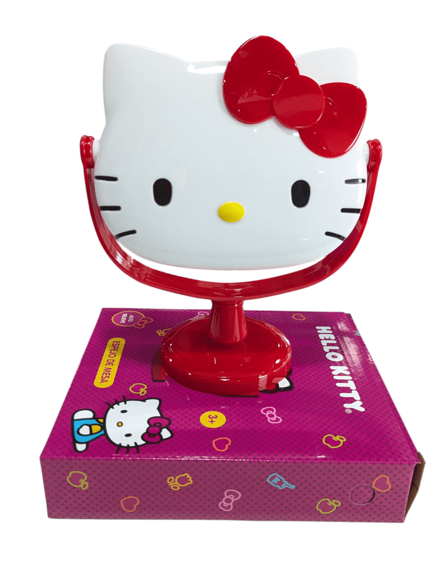 ESPEJO DE MESA SANRIO HELLO KITTY ROJO1