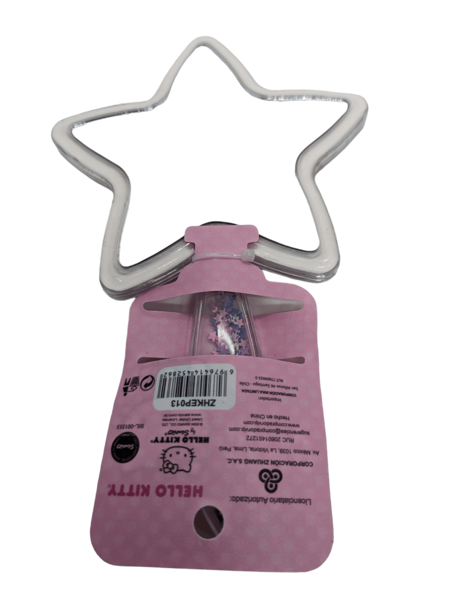 ESPEJO ESTRELLA HELLO KITTY PUNTOS BLANCOS2