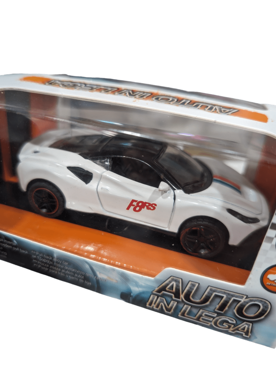 AUTO A ESCALA 1:32 FERRARI F8 BITURBO BLANCO2