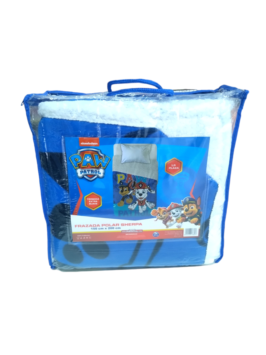 FRAZADA SHERPA PAW PATROL1