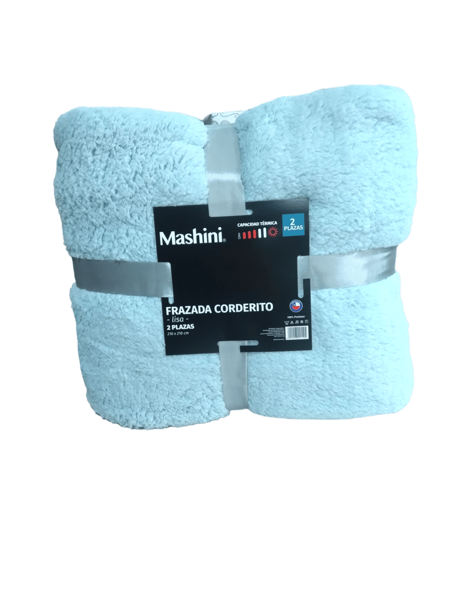 FRAZADA POLAR SHERPA MASHINI CELESTE2