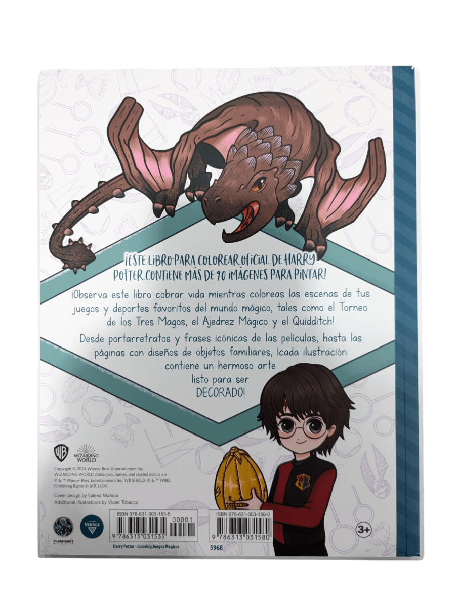 HARRY POTTER JUEGOS MÁGICOS - LIBRO PARA COLOREAR2