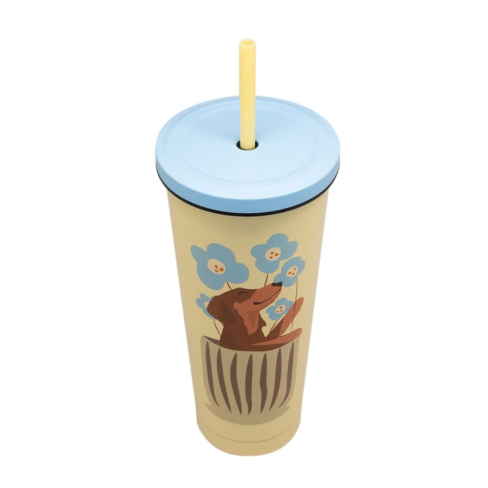 VASO TUMBLER PET FLOWERS2
